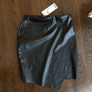 Boohoo faux leather skirt high waisted